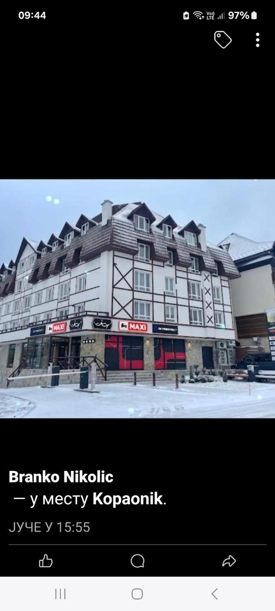 Apartman Kraljevi Cardaci Sadikovic Sa Garazom Kopaonik Exteriör bild
